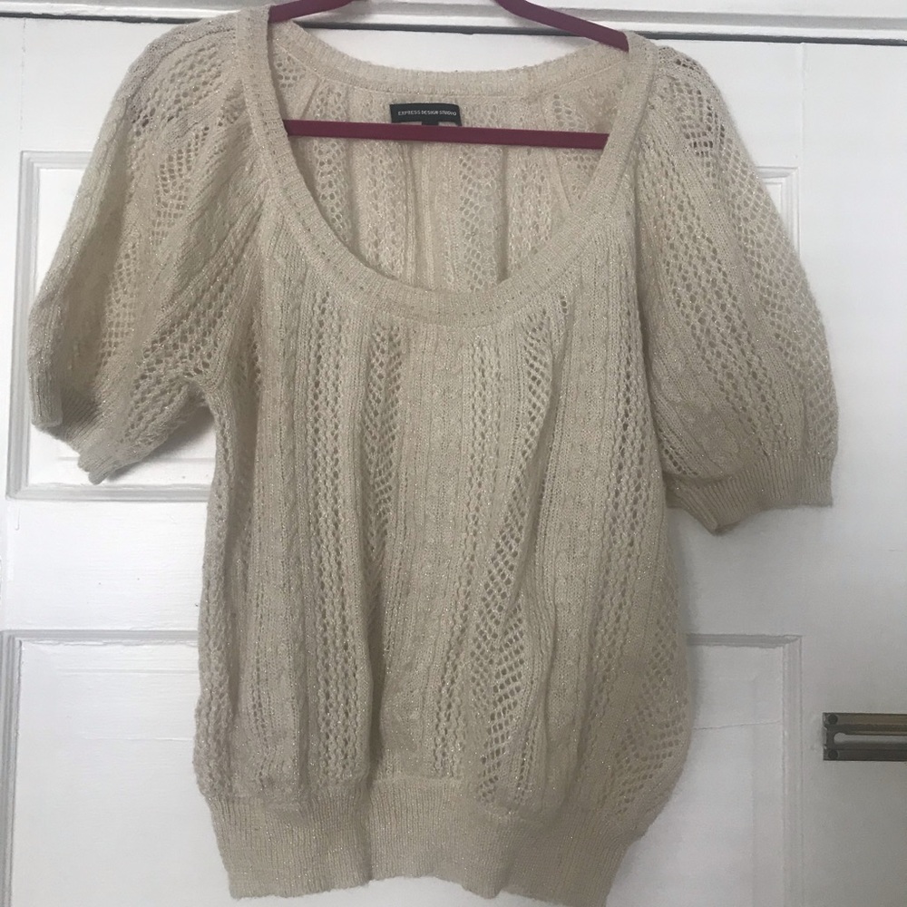 Express short sleeve sweater